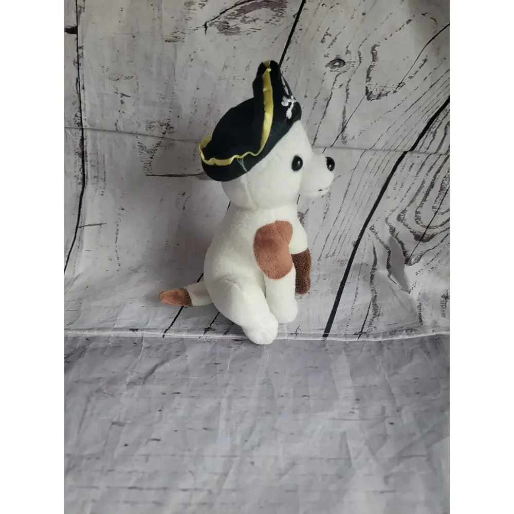 Lego land Pirate Dog Plush with Pirate Hat and Peg Leg Stuffed Animal Souvenir